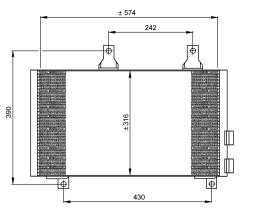 Nrf 35185 - CONDENSADOR TURISMOS ALFA ROMEO 146