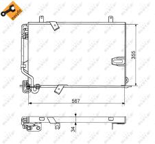 Nrf 35186 - CONDENSADOR TURISMOS BMW 525D 2.5 1