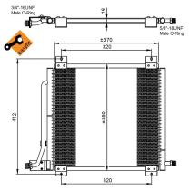 Nrf 35201 - CONDENSADOR TURISMOS RENAULT TWINGO