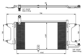 Nrf 35204 - CONDENSADOR VW PASSAT 88-
