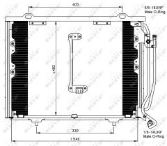 Nrf 35215 - CONDENSADOR MERCEDES C200 (W202) 95
