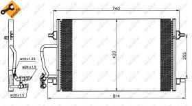 Nrf 35226 - CONDENSADOR AUDI A8 94-