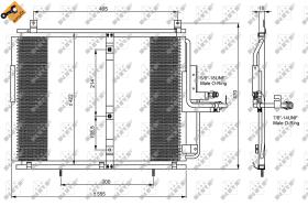 Nrf 35244 - CONDENSADOR MERCEDES 250 (W124) 88-