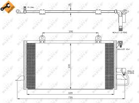 Nrf 35248 - CONDENSADOR AUDI 80 91-