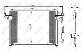 Nrf 35261 - CONDENSADOR CITROEN XM 89-