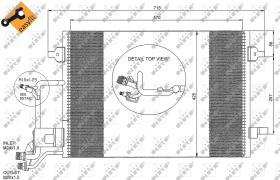 Nrf 35291 - CONDENSADOR AUDI A6 97-