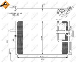 Nrf 35299 - CONDENSADOR SAAB 900 84-