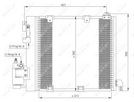 Nrf 35302 - CONDENSADOR OPEL VAUXHALL ASTRA 98-