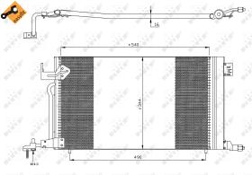 Nrf 35304 - CONDENSADOR CITROEN BERLINGO 96-