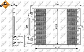 Nrf 35307 - CONDENSADOR PORSCHE 911 97-