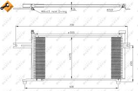 Nrf 35315 - CONDENSADOR NISSAN MICRA 92-
