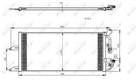 Nrf 35335 - CONDENSADOR FIAT PUNTO 93-