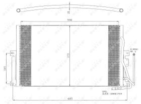 Nrf 35342 - CONDENSADOR OPEL VAUXHALL VECTRA 95