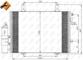 Nrf 35353 - CONDENSADOR RENAULT KANGOO 97-