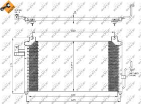 Nrf 35356 - CONDENSADOR MAZDA PREMACY 99-