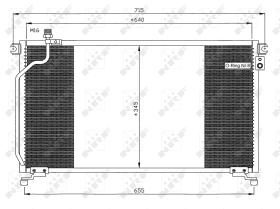 Nrf 35374 - CONDENSADOR FORD MAVERICK 93-
