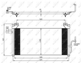 Nrf 35386 - CONDENSADOR MAZDA 323 98-