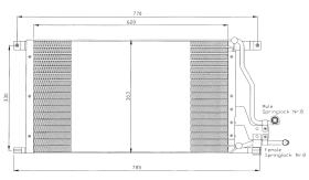 Nrf 35400 - CONDENSADOR FORD TRANSIT 100 94-