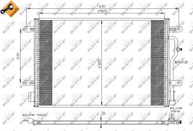 Nrf 35404 - CONDENSADOR AUDI A4 00-