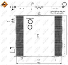 Nrf 35405 - CONDENSADOR CITROEN C2 03-