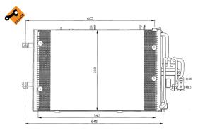 Nrf 35412 - CONDENSADOR OPEL VAUXHALL COMBO 01-