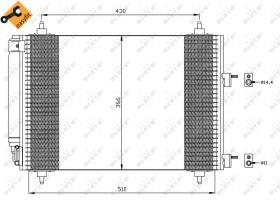 Nrf 35445 - CONDENSADOR PEUGEOT 307 00-