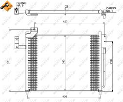 Nrf 35460 - CONDENSADOR MAZDA PREMACY 99-