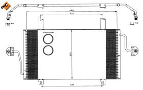 Nrf 35483 - CONDENSADOR OPEL VAUXHALL MOVANO 98