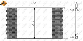 Nrf 35487 - CONDENSADOR FIAT SEICENTO 98-