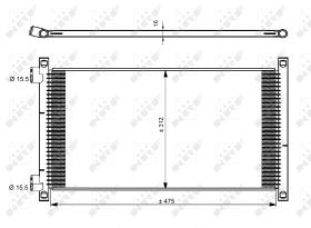 Nrf 35490 - CONDENSADOR FIAT PUNTO 99-