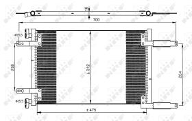 Nrf 35493 - CONDENSADOR FIAT DOBLO 00-