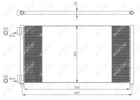 Nrf 35496 - CONDENSADOR FIAT DOBLO 01-