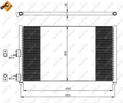 Nrf 35502 - CONDENSADOR FIAT IDEA 03-