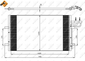 Nrf 35551 - CONDENSADOR FORD C-MAX 07-