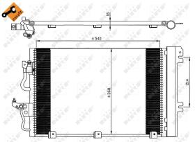 Nrf 35555 - CONDENSADOR OPEL VAUXHALL ASTRA H 0