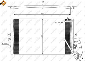 Nrf 35558 - CONDENSADOR SAAB 9-5 97-