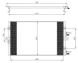 Nrf 35570 - CONDENSADOR TURISMOS CHRYSLER PT CR