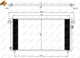 Nrf 35574 - CONDENSADOR NISSAN PATROL GR 97-
