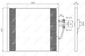 Nrf 35587 - CONDENSADOR BMW 5-SERIES E39 95-