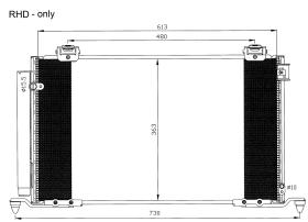 Nrf 35594 - CONDENSADOR TOYOTA AVENSIS RHD 03-0