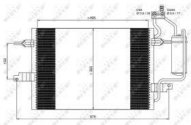 Nrf 35599 - CONDENSADOR OPEL VAUXHALL MERIVA 03