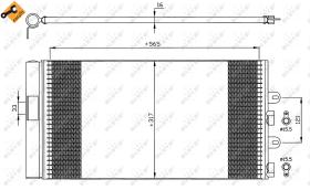 Nrf 35606 - CONDENSADOR FIAT PUNTO 99-