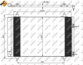 Nrf 35610 - CONDENSADOR CITROEN BERLINGO 08-