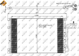 Nrf 35616 - CONDENSADOR VOLVO C30 06-