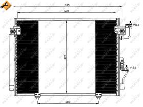 Nrf 35619 - CONDENSADOR MITSUBISHI PAJERO 00-
