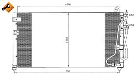 Nrf 35621 - CONDENSADOR MITSUBISHI GALANT 91-