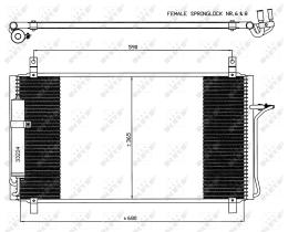 Nrf 35624 - CONDENSADOR NISSAN 350Z 02-