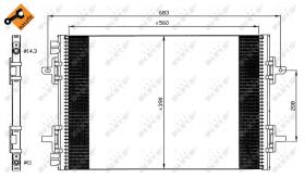Nrf 35634 - CONDENSADOR RENAULT AVANTIME 01-