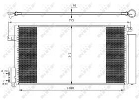 Nrf 35750 - CONDENSADOR ALFA ROMEO GIULIETTA 10