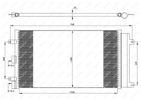 Nrf 35752 - CONDENSADOR FIAT DOBLO 01-